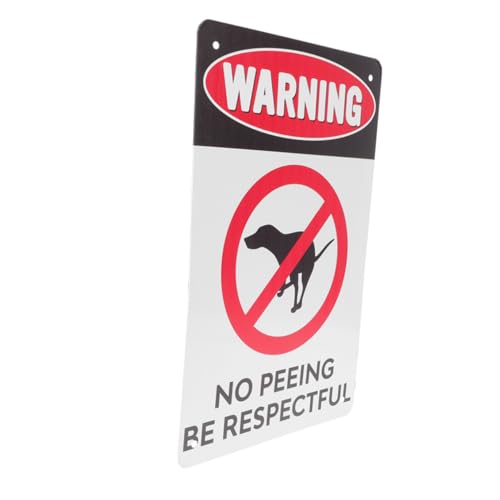 VILLFUL No Dog Peeing Schild Garten Warnschild aus Wetterfestes Gartenschild mit Leicht Anzubringen für Park Hundebesitzer Hinweis von VILLFUL