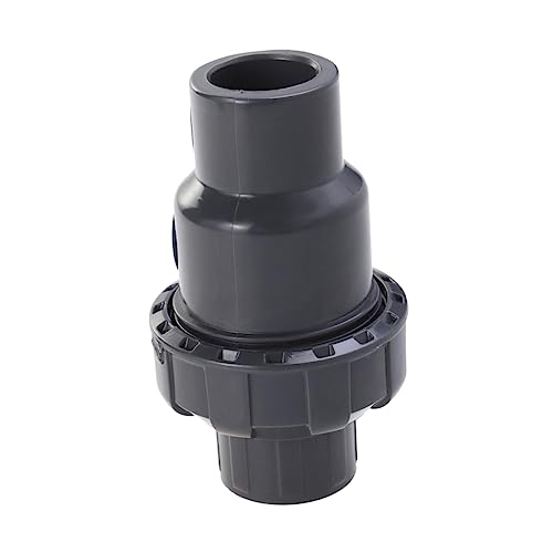 VILLFUL PVC Kugelhahn Dna Φmm Pumpe Rückschlagventil Dunkelgrau für Aquarium Luftbefeuchter und Eismaschine Sicher für Trinkwasser Vertikal und Horizontal Installierbar von VILLFUL
