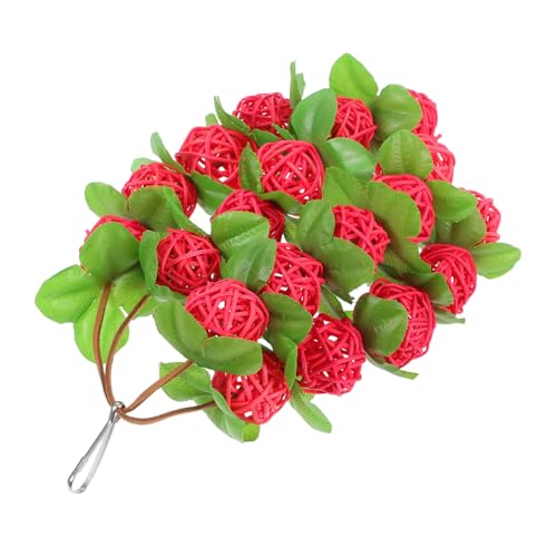 VILLFUL Papageienspielzeug Kauspielzeug aus Langlebigem Rattan mit Aufhängung Bunte Nahrungsbeschäftigung für Wellensittiche und Sittiche Widerstandsfähiges Vogelsitz zur Käfigdekoration VILLFUL Papageienspielzeug Kauspielzeug aus Langlebigem Rattan mit Aufhängung Bunte Nahrungsbeschäftigung für Wellensittiche und Sittiche Widerstandsfähiges Vogelsitz zur Käfigdekoration von VILLFUL