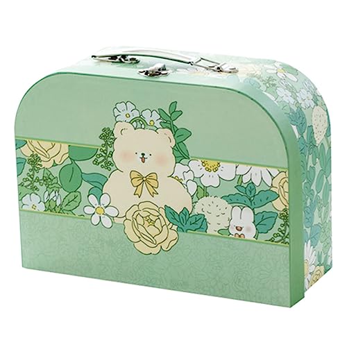 VILLFUL Papier Reisekoffer Aufbewahrungsbox Für Dekorative Box Für Hochzeit Geburtstag Weihnachten Leicht Und Stabil Für Süßigkeiten Schmuck Und Partybedarf von VILLFUL