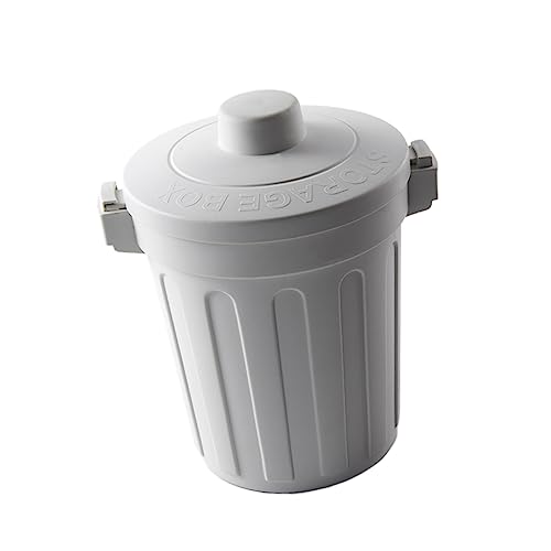 VILLFUL Plastik Tischmülleimer mit Deckel Mini Abfalleimer für Zuhause und Büro Hellgrau Mülleimer für Schreibtisch Küche und Bad Langlebig und Modern VILLFUL Plastik Tischmülleimer mit Deckel Mini Abfalleimer für Zuhause und Büro Hellgrau Mülleimer für Schreibtisch Küche und Bad Langlebig und Modern von VILLFUL