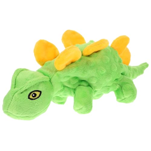 VILLFUL Plüsch Dinosaurier Hundespielzeug mit Quietscheffekt Interaktives Langlebiges Kauspielzeug für Kleine und Mittelgroße Hunde Fördert Training und Beschäftigung im Haushalt von VILLFUL