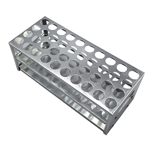 VILLFUL Reagenzglasgestell Abnehmbarer Reagenzglasständer Ständer Für Reagenzglas Gestelle Für Blutröhrchen Tablett Für Reagenzgläser Fläschchengestell Aluminium Mikrozentrifugenröhrchen von VILLFUL