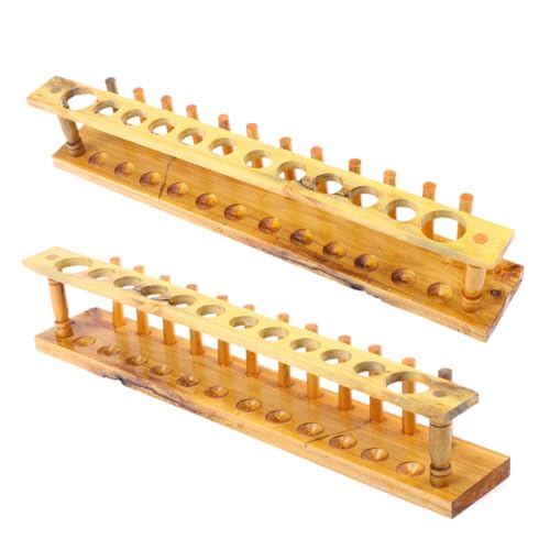 VILLFUL Reagenzglasständer aus Holz Reagenzglasgestelle Rohrgestelle steht Testrohrregal Laborglasregal drinnen Phiole klein Schullaborbedarf Laborzubehör Prüfstand Testrohrhalter Hölzern VILLFUL Reagenzglasständer aus Holz Reagenzglasgestelle Rohrgestelle steht Testrohrregal Laborglasregal drinnen Phiole klein Schullaborbedarf Laborzubehör Prüfstand Testrohrhalter Hölzern von VILLFUL
