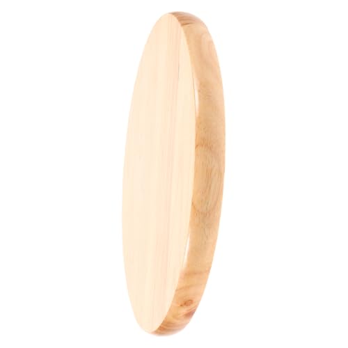 VILLFUL Runder Hocker Sitzfläche aus Holz Stabiles Langlebiges Ersatzsitzbrett Geeignet für Barhocker und Gartenstühle Einfache Montage Natürliche Holzmaserung Robust und Komfortabel von VILLFUL