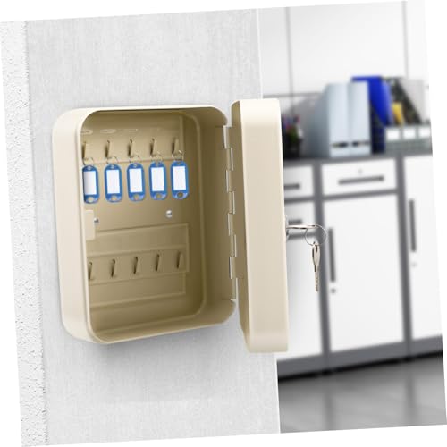 VILLFUL Schlüsselkasten mit Positionen Robuster Eisenschrank zur Schlüsselaufbewahrung Sichere Wandmontage Abschließbarer Schlüssel Safe Platzsparender Schlüssel Organizer mit Haken von VILLFUL