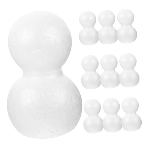 VILLFUL Schneemänner-bastelarbeiten Für Kinder 10 Unfertige Schaumstoff-schneemänner Schneemann-blumenarrangements Weihnachtsdeko-Material von VILLFUL