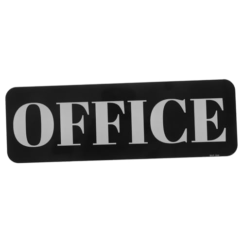 VILLFUL Selbstklebendes Acryl Bürotürschild mit Faderesistentem Druck Werkzeuglose Glänzendes Office Sign Sticker für Türen Wände Schreibtische Professionelles Büroschild zur von VILLFUL