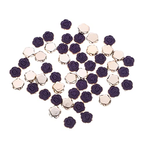 VILLFUL 50 Stück Rosenperlen Aus Kunstharz Mit Flacher Rückseite Zum Basteln Von Diy-schmuck Und Accessoires VILLFUL 50 Stück Rosenperlen Aus Kunstharz Mit Flacher Rückseite Zum Basteln Von Diy-schmuck Und Accessoires von VILLFUL