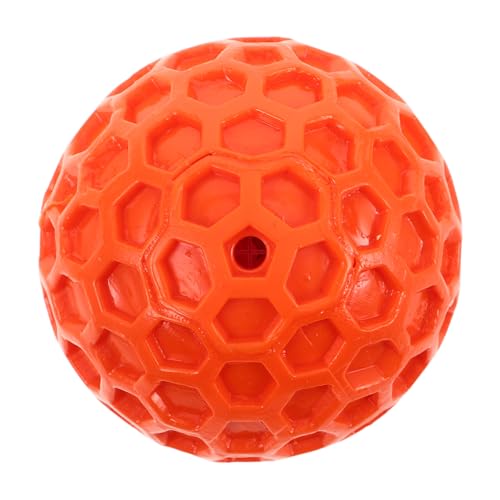 VILLFUL Squeaky Hundespielzeug Ball aus Weichem Zähem Gummi Honigwaben Design für Mentale Stimulation Robust Leicht zu Reinigen für Kleine Hunde und Welpen Interaktives Kau und von VILLFUL