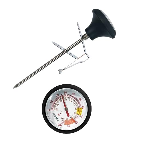 VILLFUL Temperaturmesser für Lebensmittel und Getränke mit Silikonabdeckung und Clip Vielseitig Einsetzbares Thermometer für Bbq Grill und Küche Geeignet für Fleisch Wasser und Teesorten VILLFUL Temperaturmesser für Lebensmittel und Getränke mit Silikonabdeckung und Clip Vielseitig Einsetzbares Thermometer für Bbq Grill und Küche Geeignet für Fleisch Wasser und Teesorten von VILLFUL