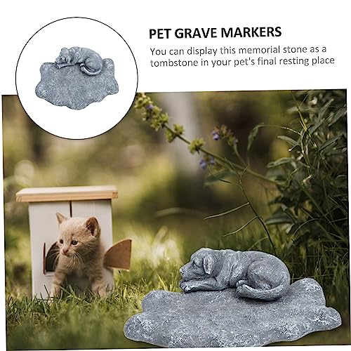 VILLFUL Tierfreundlicher Resin Hundememorialstein mit Eingravierbarem Grabstein Design Wetterbeständig Kreative Gartenfigur für Hundeliebhaber Liebevolles Andenken an Verstorbene VILLFUL Tierfreundlicher Resin Hundememorialstein mit Eingravierbarem Grabstein Design Wetterbeständig Kreative Gartenfigur für Hundeliebhaber Liebevolles Andenken an Verstorbene von VILLFUL