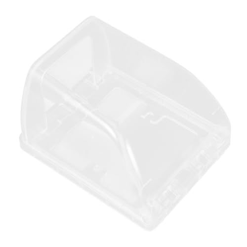VILLFUL Transparent Wetterfeste Steckdosenbox aus Extradickem Wasserdichtem Großer Steckdosenschutz für Badezimmer Einfache DIY Installation Schutz vor Spritzwasser und Elektrischen Lecks von VILLFUL