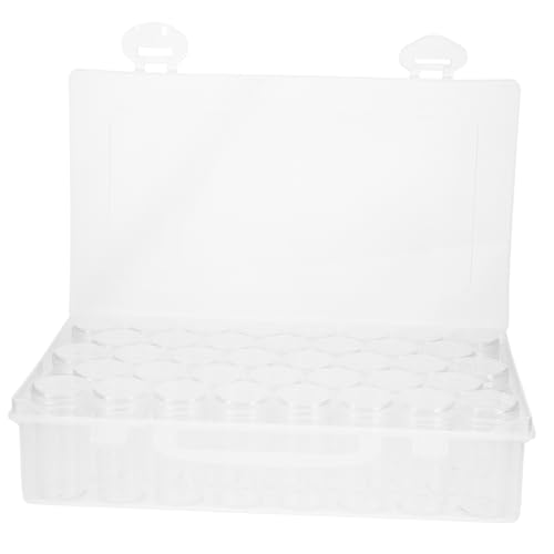 VILLFUL Transparente Kleine Aufbewahrungsbox mit Fächern Abnehmbar aus Sicherem Vielseitiger Organizer für Schmuck Perlen Elektronikkomponenten für Büro und Bastelbedarf von VILLFUL