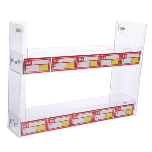 VILLFUL Transparenter Zigaretten Kleinteile displayhalter aus Robustem Material Praktisches Wandregal für Laden Vielseitig für Kaugummi und Kleine Waren Platzsparend und Einfach von VILLFUL