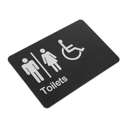 VILLFUL Unisex Badezimmer Wc schild mit Braille blindenschrift Selbstklebend Robustes Abs Material für Büro Geschäft Zuhause Öffentliche Türen Barrierefreier Toilettenanzeiger VILLFUL Unisex Badezimmer Wc schild mit Braille blindenschrift Selbstklebend Robustes Abs Material für Büro Geschäft Zuhause Öffentliche Türen Barrierefreier Toilettenanzeiger von VILLFUL