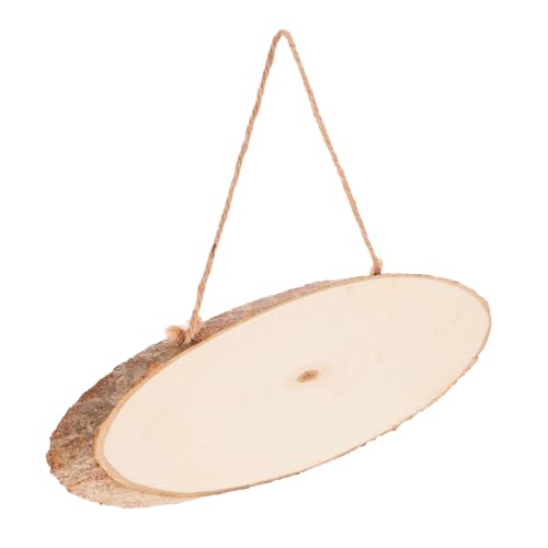 VILLFUL Unlackiertes Holzschild aus Robustem Holz Kleine DIY Türtafel zum Beschriften Handliche Holzplatte für Geschäftsbeschriftung für Individuelle Ladendekoration von VILLFUL
