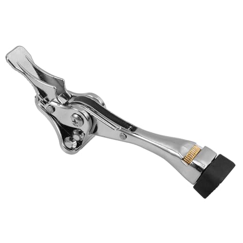 VILLFUL Verstellbarer Türstopper Kickdown aus Zinklegierung mit Wand Bodenschutz Elegant Silber für Wohn Geschäftstüren Einfache Befestigung ohne Bohren Stabiler Türhalter VILLFUL Verstellbarer Türstopper Kickdown aus Zinklegierung mit Wand Bodenschutz Elegant Silber für Wohn Geschäftstüren Einfache Befestigung ohne Bohren Stabiler Türhalter von VILLFUL