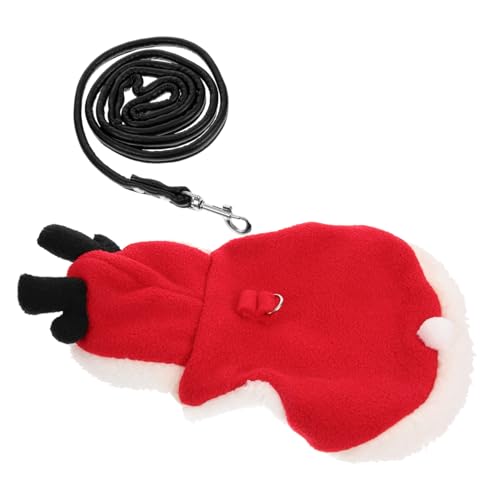 VILLFUL Verstellbares Weihnachts Kaninchen Geschirr mit Leine für Kleine Haustiere Atmungsaktiv Ausbruchsicher Bequemes Welpengeschirr Warmes Haustier Kostüm S VILLFUL Verstellbares Weihnachts Kaninchen Geschirr mit Leine für Kleine Haustiere Atmungsaktiv Ausbruchsicher Bequemes Welpengeschirr Warmes Haustier Kostüm S von VILLFUL