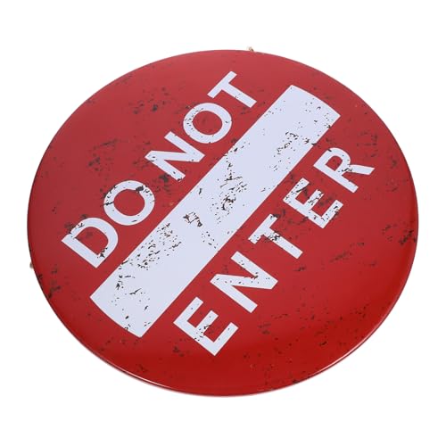 VILLFUL Vintage Eisernes Do Not Enter Schild Robuste Wanddeko für Restaurant und Bar Langlebiges Wetterfestes Accessoire zur Zutrittsverweigerung Retro Warnschild für Innen Außenbereich VILLFUL Vintage Eisernes Do Not Enter Schild Robuste Wanddeko für Restaurant und Bar Langlebiges Wetterfestes Accessoire zur Zutrittsverweigerung Retro Warnschild für Innen Außenbereich von VILLFUL
