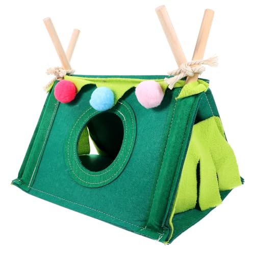 VILLFUL Warmes Dreieckiges Versteck für Kleintiere Meerschweinchen Hamster Kuschelhöhle Schlafnest Haustierbett für Käfige von VILLFUL