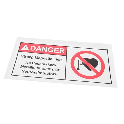 VILLFUL Warnhinweis Aufkleber Stark Magnetisch Selbstklebend Warnschild für Gefährliche Magnetfelder Geeignet für Krankenhäuser und Sichere Flächenmarkierung VILLFUL Warnhinweis Aufkleber Stark Magnetisch Selbstklebend Warnschild für Gefährliche Magnetfelder Geeignet für Krankenhäuser und Sichere Flächenmarkierung von VILLFUL