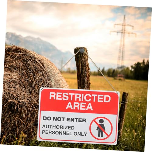 VILLFUL Warnschild Do Not Enter aus Robustem Material mit Klarem Aufdruck Wetterfest und Langlebig Warnhinweis für Private Grundstücke Büros und Außenbereiche Sichtbar und Vielseitig von VILLFUL