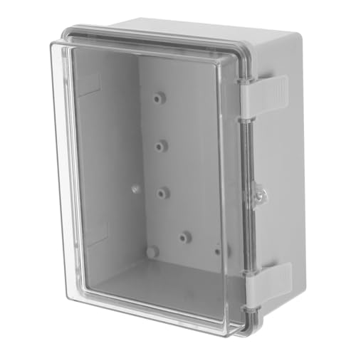 VILLFUL Wasserdichte Elektrische Kunststoff Verteilerdose mit Scharnierbarem Gehäuse und Sicherem Verschluss für Wetterfeste Außeninstallationen Staubdicht Robust und Vielseitig von VILLFUL