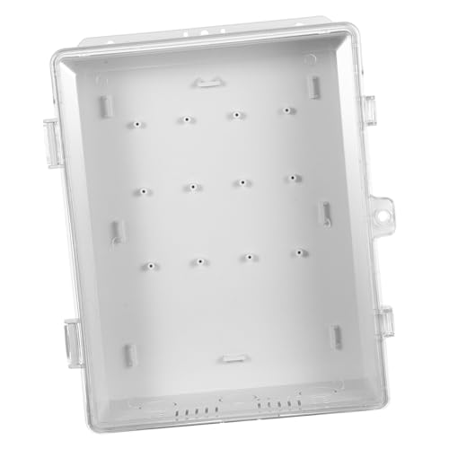 VILLFUL Wasserdichte Elektronikgehäusebox mit Transparentem Deckel Wetterfeste Kunststoff-verteilerdose für Outdoor-elektrogeräte Schutzgehäuse für Niederspannungsschalter und von VILLFUL