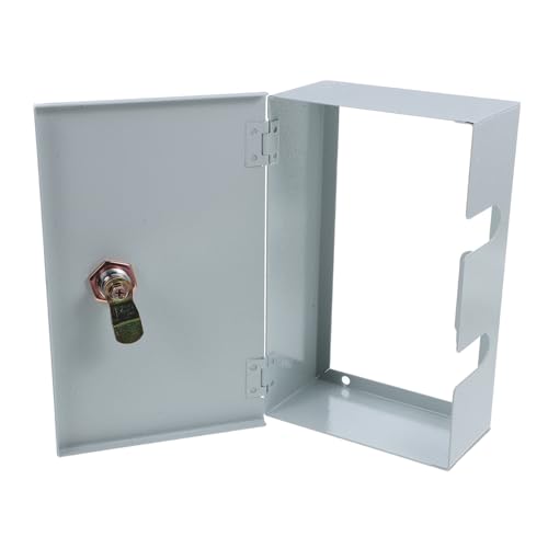 VILLFUL Wasserdichte Steckdosenbox Wasserdichte Auslassabdeckung Verriegelbare Auslassabdeckung Silber Eisen von VILLFUL