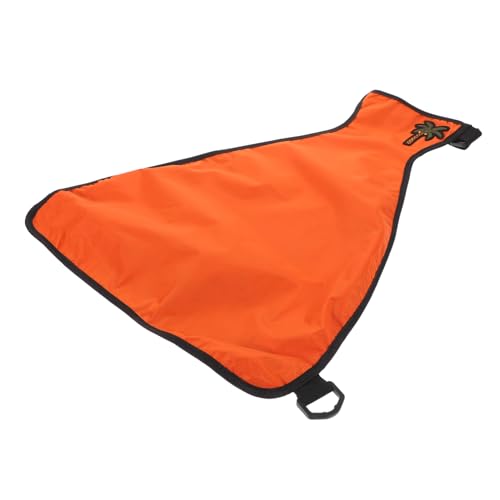 VILLFUL Wasserdichter Verstellbarer Hunderegenmantel in Orange Leichter Schutzmantel mit Verstellbarem Hals und Hüftband für Kleine und Mittelgroße Hunde für Nasse Outdoor Aktivitäten von VILLFUL