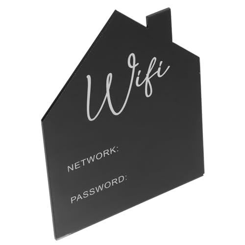 VILLFUL Wifi Passwort Schild aus Acryl Elegantes Display für Wlan Zugangsdaten für Zuhause Büro oder Restaurant Leicht Aktualisierbar und Pflegeleicht von VILLFUL