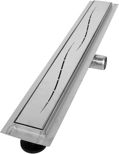VILSTEIN Duschrinne 50cm, Edelstahl Bodenablauf Komplettset, extra flach, Siphon mit Geruchsstop, Haarsieb - Welle VILSTEIN Duschrinne 50cm, Edelstahl Bodenablauf Komplettset, extra flach, Siphon mit Geruchsstop, Haarsieb - Welle von VILSTEIN