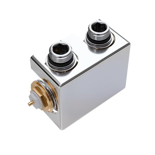 VILSTEIN® Universal Heizkörperanschluss [MITTELANSCHLUSS] - Multiblock Anschluss für Heizung - Zweirohrsystem Hahnblock Chrom - Ventilhahnblock Amaturensystem - Durchgangs - & Eckanschluss von VILSTEIN