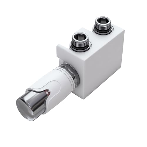 VILSTEIN® Universal Heizkörperanschluss Set [MIT THERMOSTAT] - Multiblock Anschluss für Heizung - Zweirohrsystem Hahnblock Chrom - Ventilhahnblock Amaturensystem - Durchgangs - & Eckanschluss von VILSTEIN
