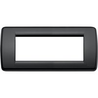 Idea placca rondò 5 module schwarze farbe im technopolymer 16765.16 von VIMAR