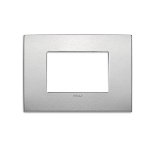 Placca Classic Vimar Arkè 3 Moduli Alluminio Naturale 19653.15 von VIMAR