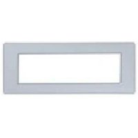 Plana platte 7 module technopolymer farbe matt silber 14657.20 - Vimar von TOT ELECTRIC