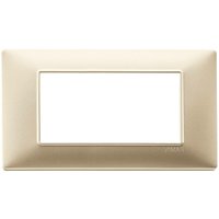 Plana platte 4 module technopolymer farbe matt champagner 14654.22 - Vimar von VIMAR