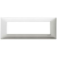 Plana platte 7 module metall farbe gebÜrstetem aluminium 14657.81 - Vimar von VIMAR