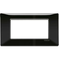 Plana platte 4 module technopolymer farbe schwarz 14654.05 - Vimar von TOT ELECTRIC