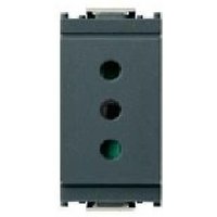 Presa 2x10a sicury color grey series idea 16201 von VIMAR