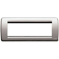 Rondò-Platte 6M gebürstetes Nickel Vimar 16756.34 von VIMAR