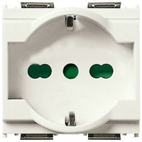 Steckdose 2p+t 16a universal weiß 16211.b - Vimar von VIMAR