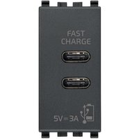 USB-Netzteil c+c 5V 3A 1M Grau Vimar 20292.CC USB-Netzteil c+c 5V 3A 1M Grau Vimar 20292.CC von VIMAR