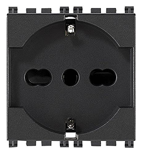 VIMAR 0R19210 Steckdose 2P+T 16A Universal, grau von VIMAR