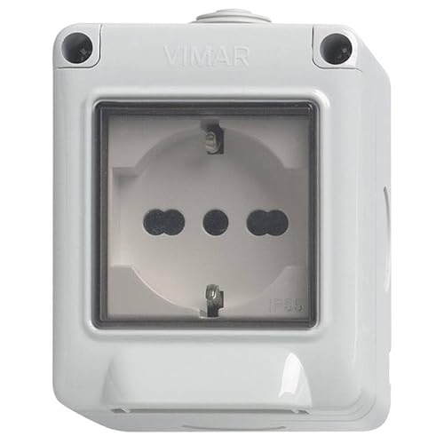 VIMAR 14902/U - P VIW 14902.U - Plana-Contenitore IP55 2M+Presa Univers von VIMAR