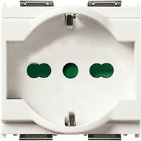 VIMAR - 16211.B 2P+T 16A Universalsteckdose, weiß VIMAR - 16211.B 2P+T 16A Universalsteckdose, weiß von VIMAR