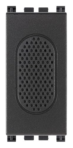 VIMAR 19373.SR Arké Klingelton/Summer, einstellbare Funktion durch Abnehmen und Drehen des Deckels um 180°, Stromversorgung 230 V~ 50-60 Hz, grau von VIMAR