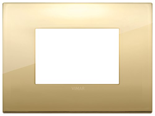 VIMAR 19653.07 Plaque Classic, 3 Module, Gold von VIMAR